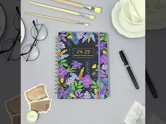 Elegant Carré Carnet d'enveloppe étanche Impression 128gm papier d'art mat naturel sans revêtement de bois pages libres