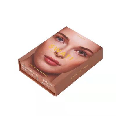 qualité  Magnet Rigid Gift Box , Reusable Paper Box Cosmetics Contact Lens Packaging usine